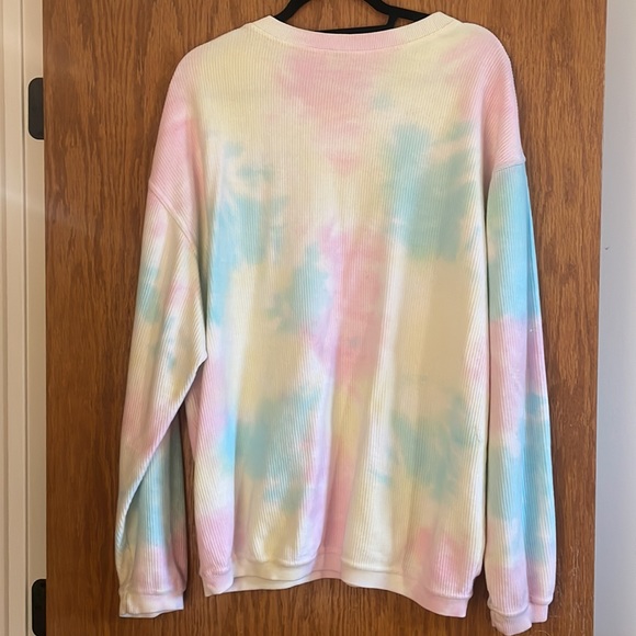 Whitney Simmons It’s A Beautiful Day To Be Alive Tie Die Corded Sweatshirt - Picture 5 of 7